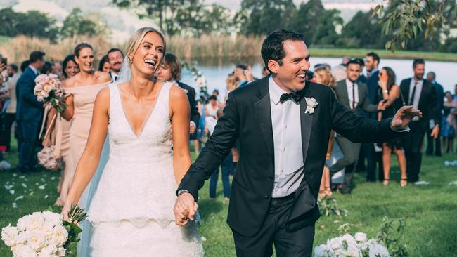 The wedding of TODAY news presenter, Sylvia Jeffreys to 60 Minutes reporter, Peter Stefanovic.