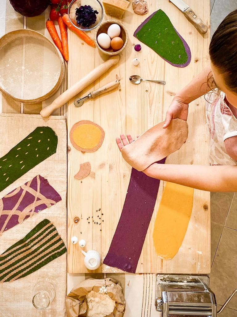 Feel like learning how to make colourful pasta form your own kitchen?