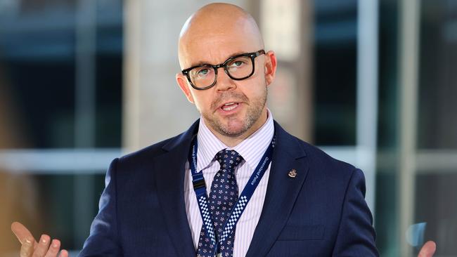 Queensland Police Union interim president Shane Prior. Picture: Tertius Pickard/NCA NewsWire