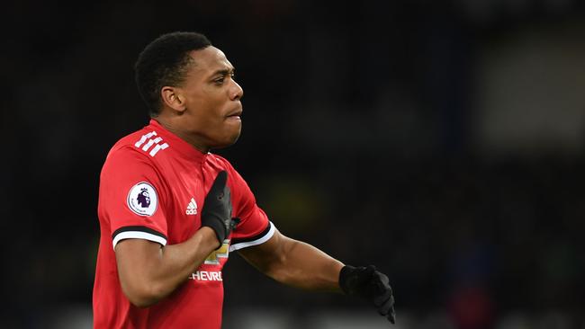 Manchester United's French striker Anthony Martial could lose his spot if Alexis Sanchez arrives at Old Trafford