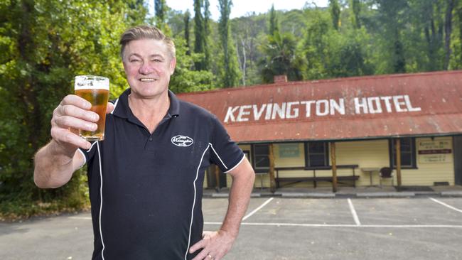 Small town fame: Wayne Poole is about to sell the historic Kevington Hotel. Picture: Dannika Bonser