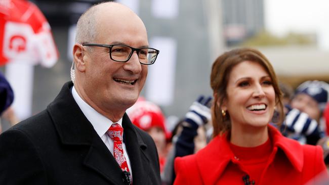 David Koch and Natalie Barr hosting Sunrise in 2022. Picture: Getty Images