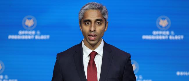 Dr. Vivek Murthy. Picture: Chip Somodevilla/Getty Images/AFP