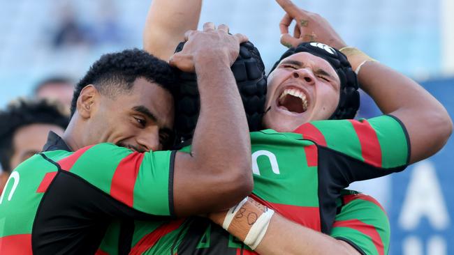 The Rabbitohs scored an impressive win against the Bulldogs. Picture: Damian Shaw