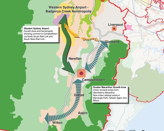 The Department of Planning’s vision for growth across the Macarthur region.