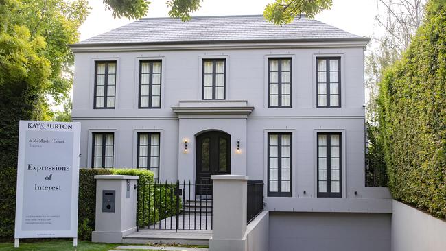 George Calombaris’ house up for sale in Toorak.