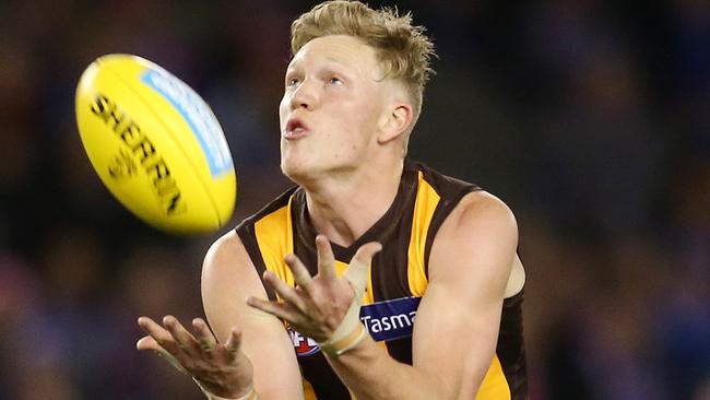 Hawthorn defender James Sicily is set to play his first game since breaking his wrist in Round 17. Picture: Michael Klein