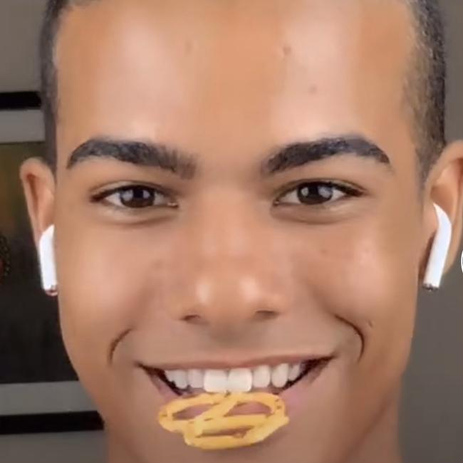 Lakota Johnson filmed himself eating a pretzel on TikTok – video now has 4.5 million views.