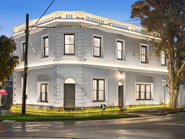 These luxury townhouses at 245 & 247 Malop St, Geelong are selling for $2m.