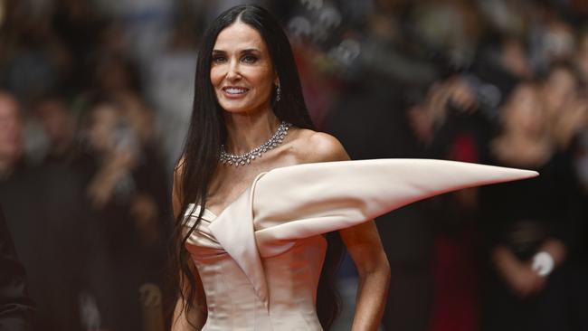 Demi Moore attends the The Substance Red Carpet at the Cannes Film Festival at in May 2024. Picture: Getty Images