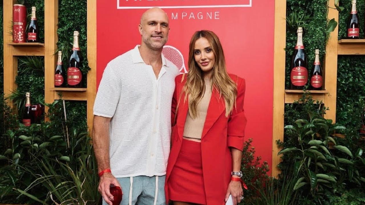 Chris and Bec Judd at a Piper Heidsieck party in 2025. Picture: Supplied