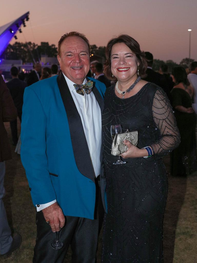 Alistair Shields and Sibyl Brautigan at the Darwin Turf Club Gala Ball. Picture: Glenn Campbell