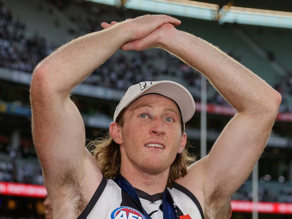 The Pies defence badly missed Nathan Murphy. Picture: Russell Freeman/AFL Photos via Getty Images