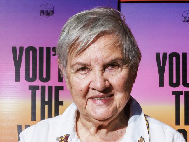 MELBOURNE, AUSTRALIA - Newswire Photos September 3, 2023: Uluru Dialogue co-chair Pat Anderson during a press conference for the Uluru Dialogue voice campaign at the Victorian Aboriginal Community Controlled Health Organisation in Collingwood. Picture NCA NewsWire / Aaron Francis