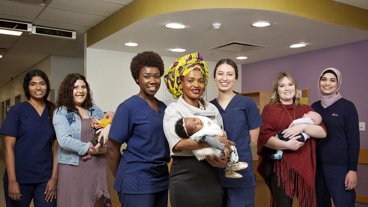 The new TV series One Born Every Minute Australia follows the staff and patients of the birth unit inside Sydney's Westmead Hospital. Picture: Channel 10.