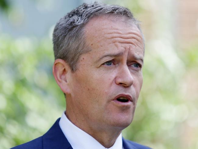 Opposition Leader Bill Shorten in Western Sydney yesterday / Picture: Peter Kelly