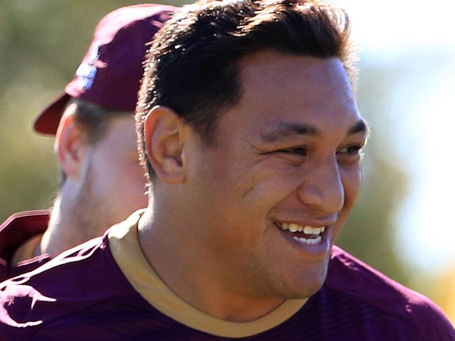 Josh Papalii and the Queensland Origin team train at Sanctuary Cove ahead of game 1 in Melbourne. Pics Adam Had