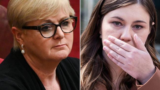 Senator Linda Reynolds and former staffer Brittany Higgins. Picture: News Corp