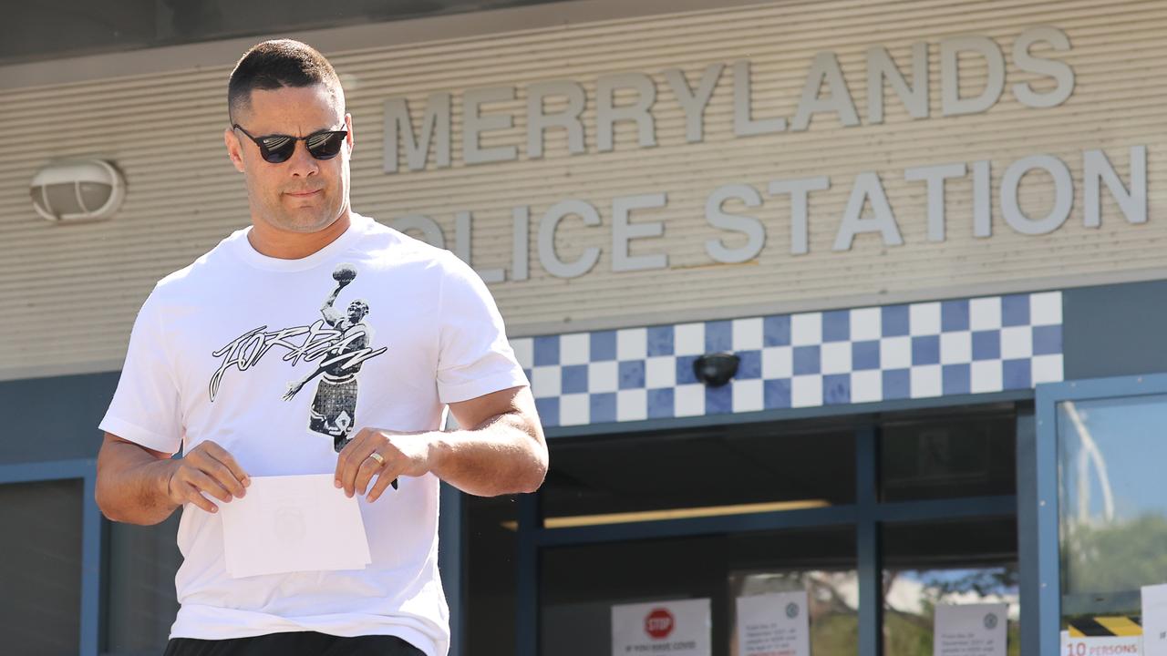 Jarryd Hayne was released from Coom Correctional Centre on Tuesday. Picture: NCA NewsWire / Dylan Coker