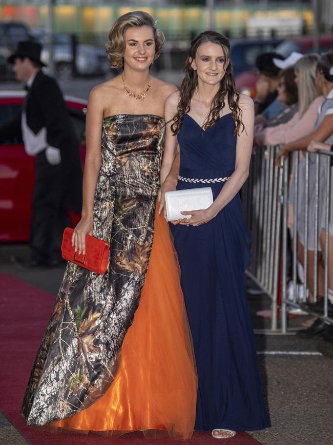 Erin Fraser and Elizabeth Nicol. St Ursula's College formal. Friday. 20th Nov 2020