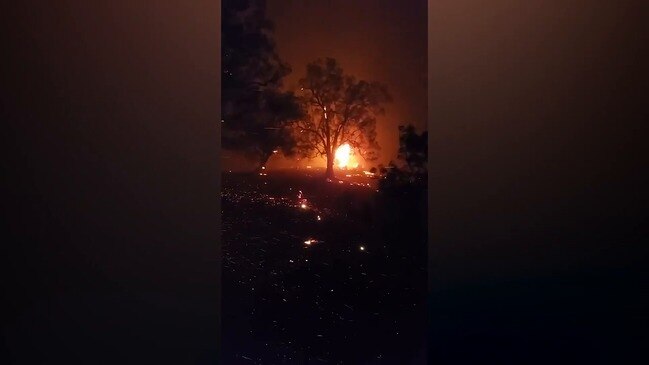 RAW: Fire rips through property on NSW south coast