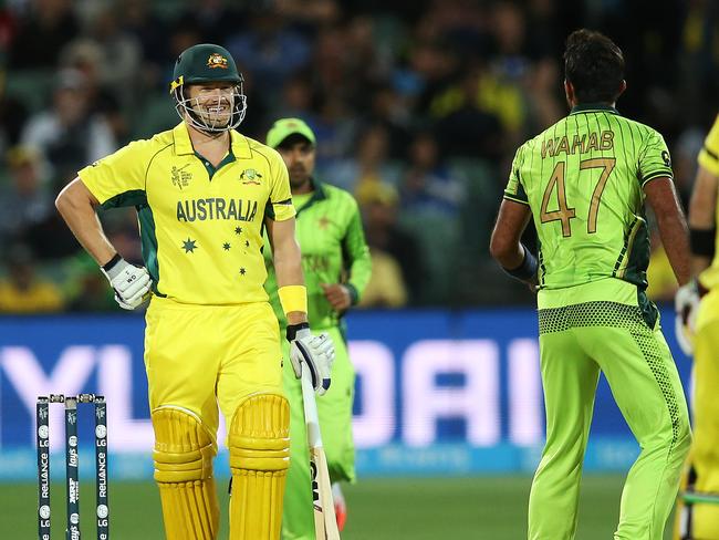 Watson and Riaz were fined for their roles in a sledge war during their quarter-final clash.