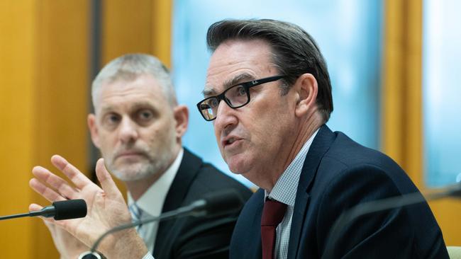 The Secretary of Treasury, Dr Steven Kennedy, during senate estimates in Parliament House in Canberra. Picture: Gary Ramage/NCA NewsWire