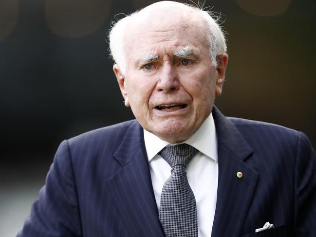 John Howard defended Anthony Albanese on Monday. Picture: Darrian Traynor/Getty Images