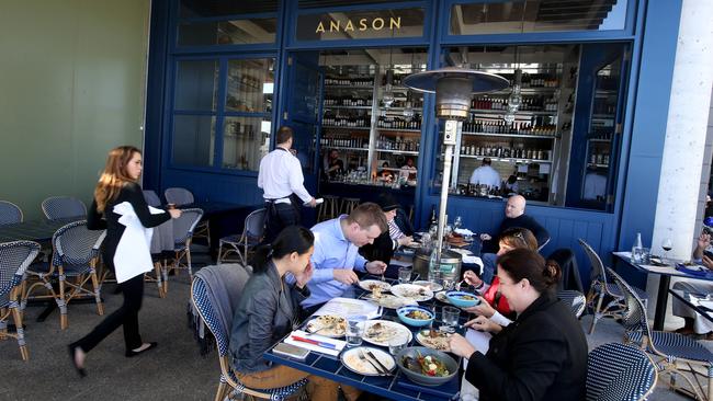 Anason Restaurant situated at Barangaroo. Picture: Chris Pavlich