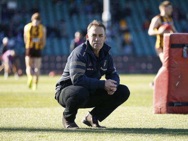 Aalastair Clarkson is contracted at Hawthorn for next year, but will have no shortage of potential suitors. Picture: AFL Photos/Getty Images