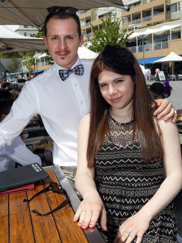 Alerio Rosati, left, and Alessandra Perri, of Spain.