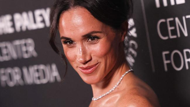 Meghan Markle, Duchess of Sussex arrives for The Paley Center for Media gala honoring actor and director Tyler Perry, at the Beverly Wilshire Hotel in Beverly Hills on December 4, 2024. (Photo by ETIENNE LAURENT / AFP)