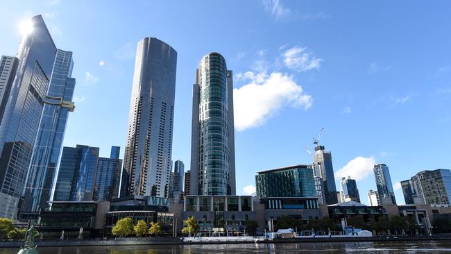 Crown’s casino in Melbourne is currently the focus of a royal commission. Picture: Penny Stephens