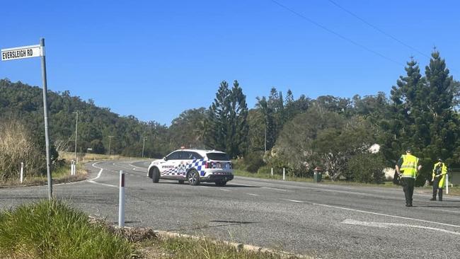 A two vehicle crash at Alligator Creek sent four people to hospital and closed both lanes of the Bruce Highway at 7am on August 18, 2023. Photo: Heidi Petith.