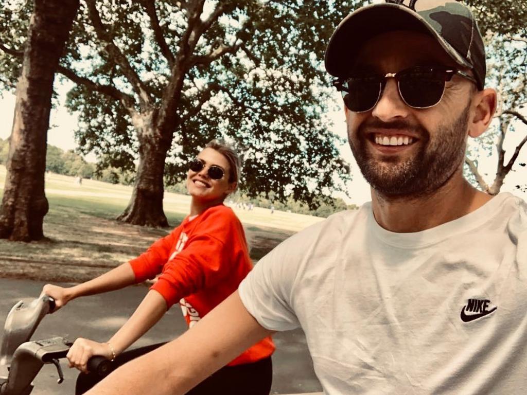 The couple that cycles together, stays together.