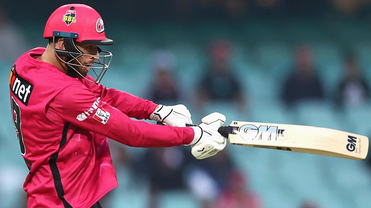 James Vince gets in on the action with a rapid-fire 41 runs. Picture: Getty Images