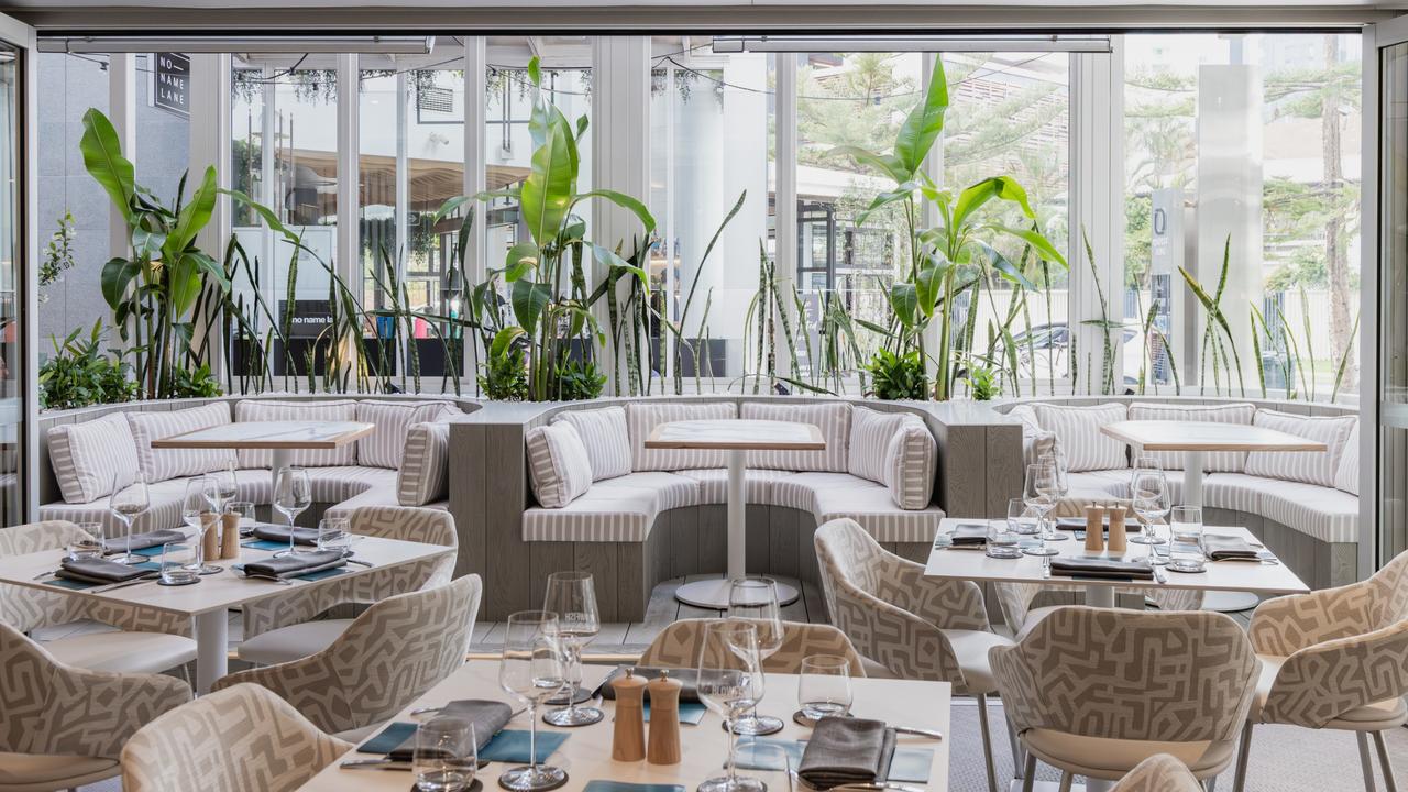 The dining room at Blowfish Ocean Bar and Grill in Broadbeach. Picture: Harley McNamee