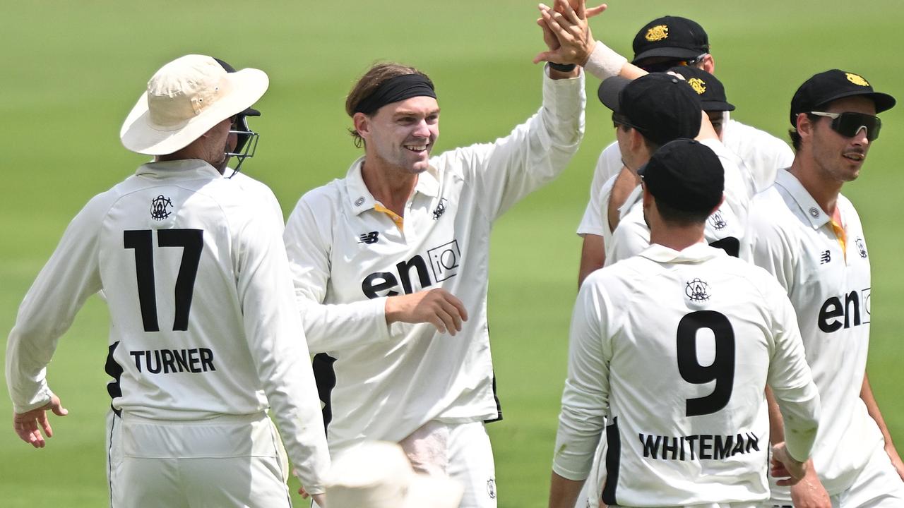 Corey Rocchiccioli of Western Australia took 7-54 at the Gabba. (Photo by Bradley Kanaris/Getty Images)