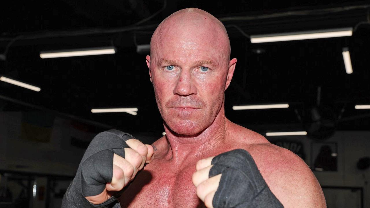 AFL legend Barry Hall primed for his fight with former NRL star Curtis Scott at the Wollongong Entertainment Centre on Wednesday. Picture: No Limit Boxing