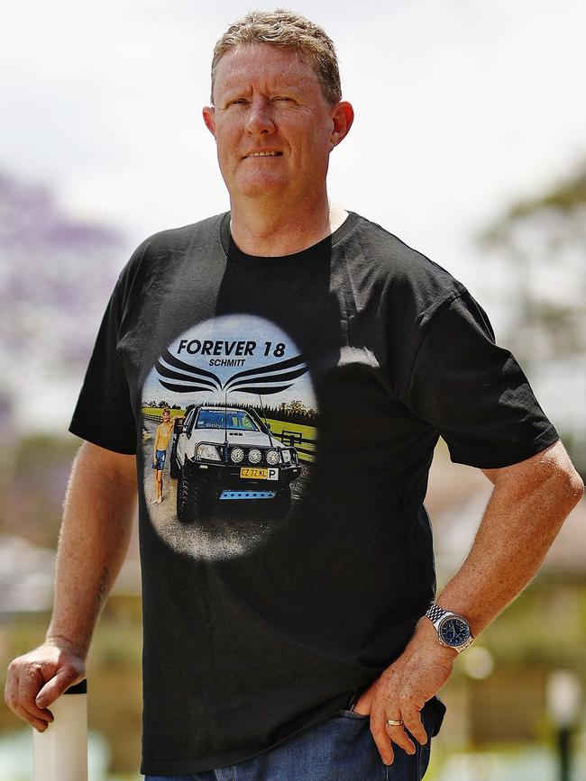 Nigel Smith’s son Lachlan died in a car accident when his mate sped about 45km/h over the speed limit. Picture: Sam Ruttyn