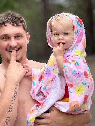 Kevin with his two-year-old daughter Ivy. Picture: Facebook