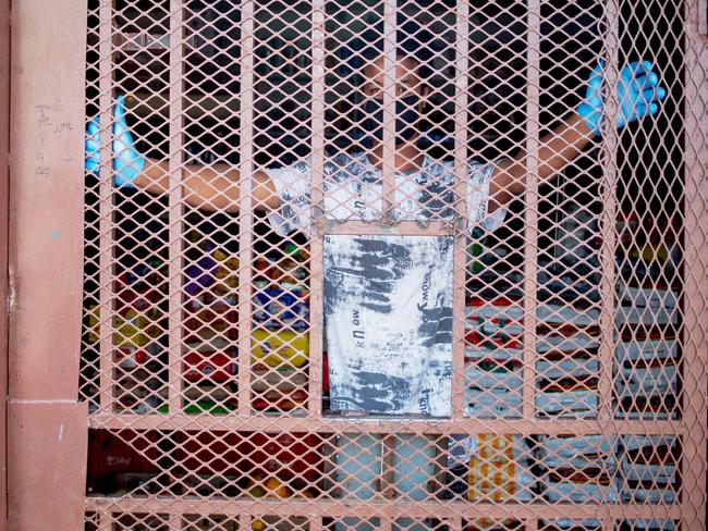 A food shop owner at his shops entrance amid the coronavirus pandemic. African countries have been among the last to be hit by the coronavirus. Picture: Luca Sola/AFP