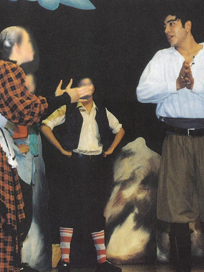 Ricky Rojas in a school production of the Pirates of Penzance in 1996 when he was in Year 11. Picture courtesy of Parramatta Marist