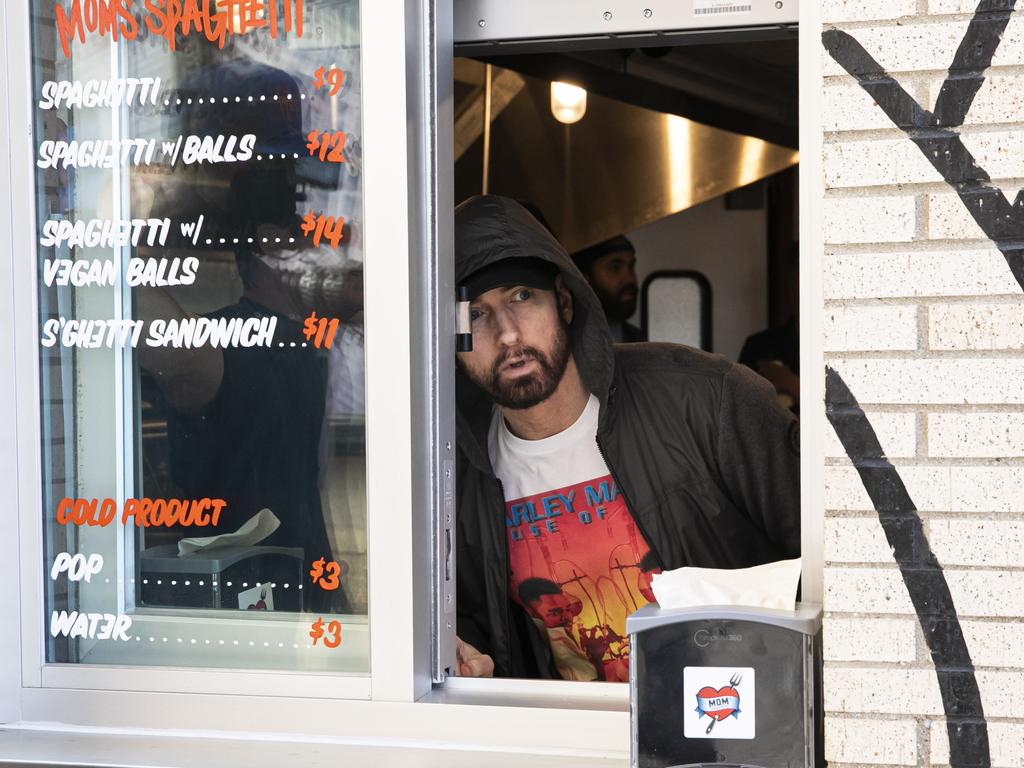 He’s clearly excited to be there. Picture: Scott Legato/Getty Images