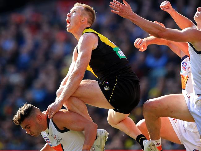 Malcolm Blight wants to see Jack Riewoldt jumping for the footy again. Picture: Mark Stewart