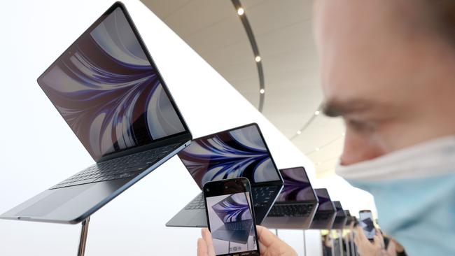 Apple offers discounts on its MacBooks in its refurbished store online. Picture: Justin Sullivan/Getty Images/AFP