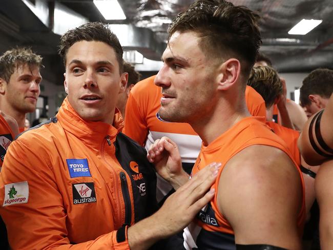 Kelly says he’d like to know what gun out-of-contract teammate Stephen Coniglio’s plans are to help him make a decision on his future. Picture: Getty Images