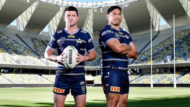 Chad Townsend (44) and Jason Taumalolo (15) both sit inside the NRL’s Rich 100 list. Picture: Shae Beplate.