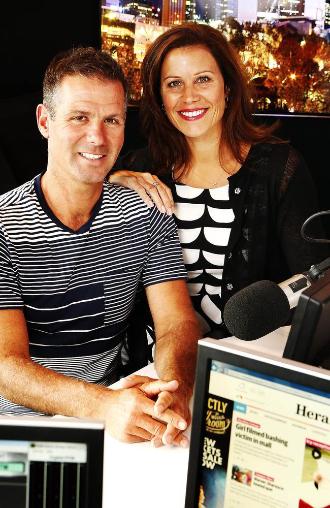 Matt Tilley and Jane Hall, first ever breakfast radio show together for Melbourne's new Kiis FM Picture: Paul Loughnan