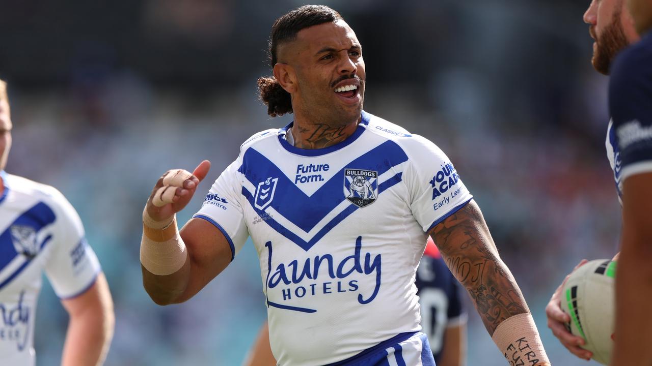 Addo-Carr is enjoying his footy at the Bulldogs. (Photo by Mark Kolbe/Getty Images)